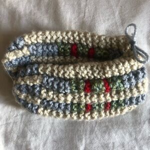 Handmade Knit Crochet Wool Slippers Brand New